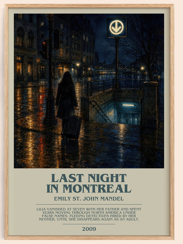 Last Night In Montreal Bookish Wall Art by Emily St. John Mandel