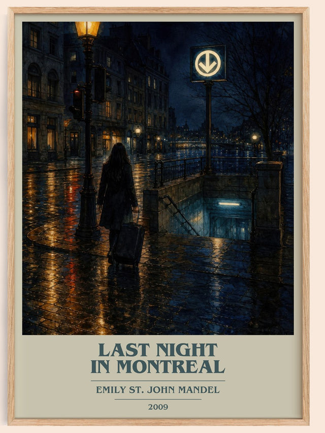 Last Night In Montreal Book Cover Poster by Emily St. John Mandel