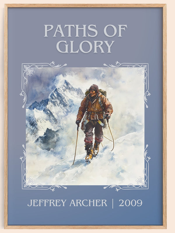 Paths of Glory classic book art book poster by Jeffrey Archer – framed literary art print