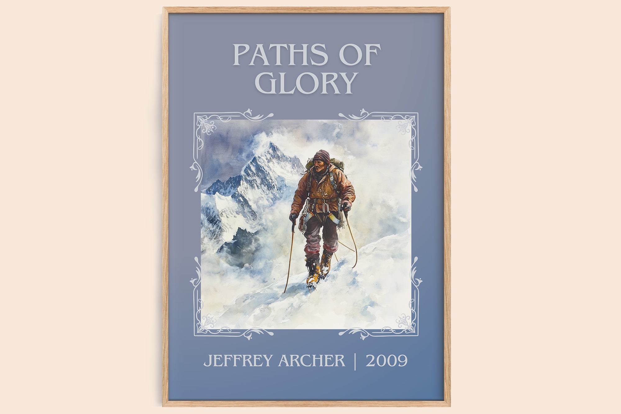 Paths of Glory classic book art book poster by Jeffrey Archer – framed literary art print