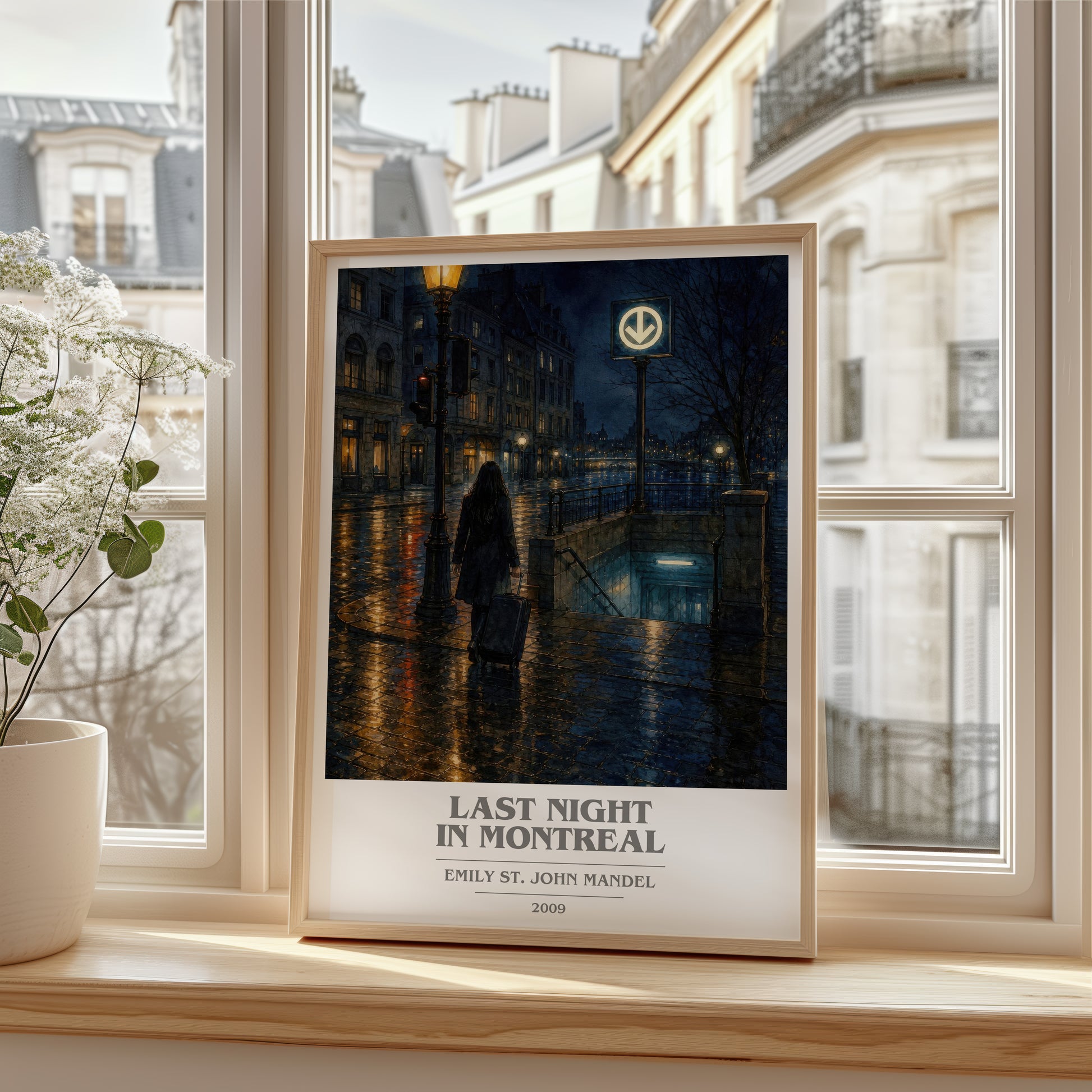 Last Night In Montreal book cover poster colour and style options – Emily St. John Mandel book art