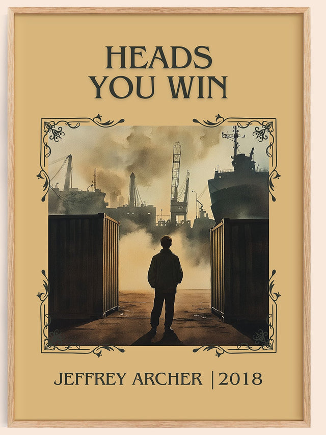 Heads You Win Classic Book Art Print by Jeffrey Archer