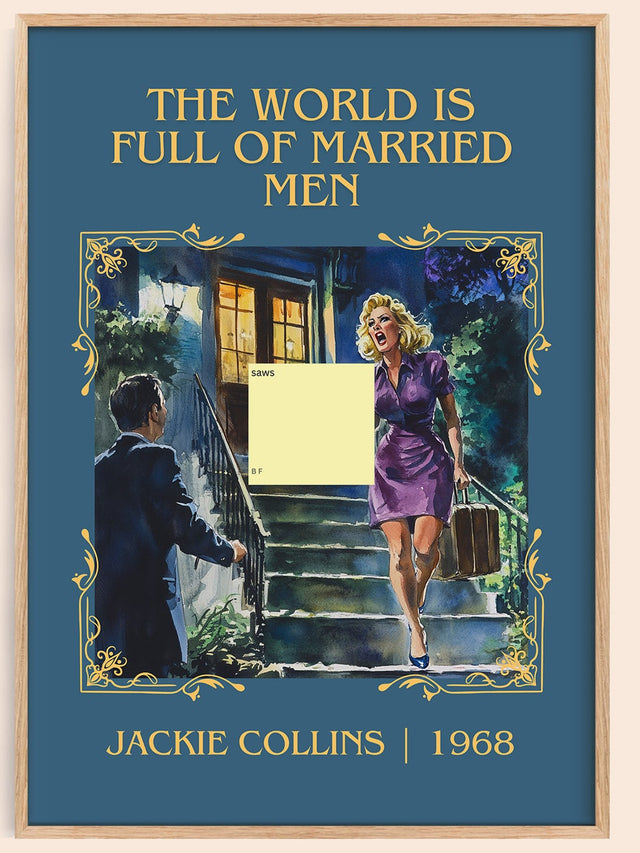 World is Full of Married Men Classic Book Art Print by Jackie Collins