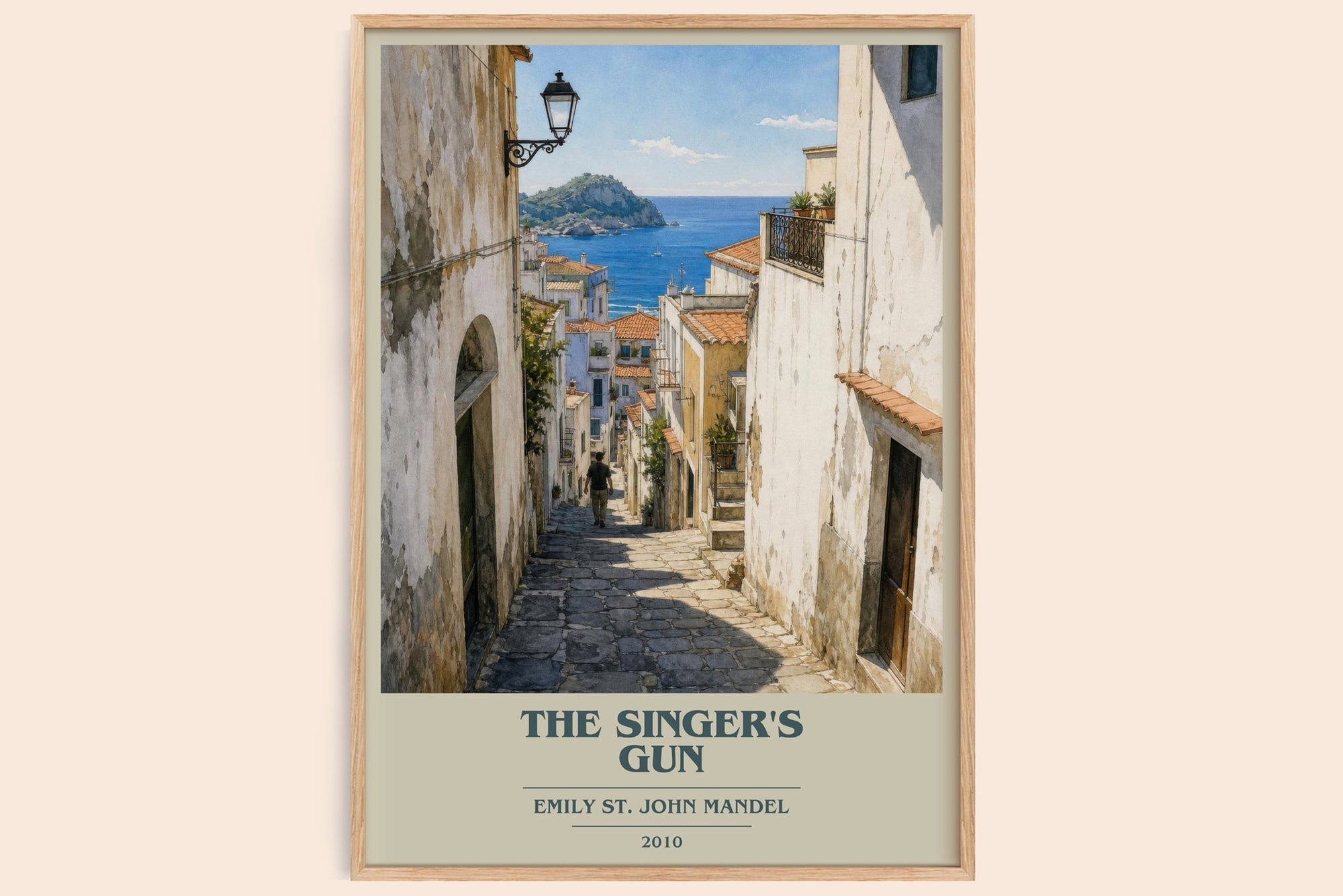 The Singer'S Gun book cover book poster by Emily St. John Mandel – framed literary art print