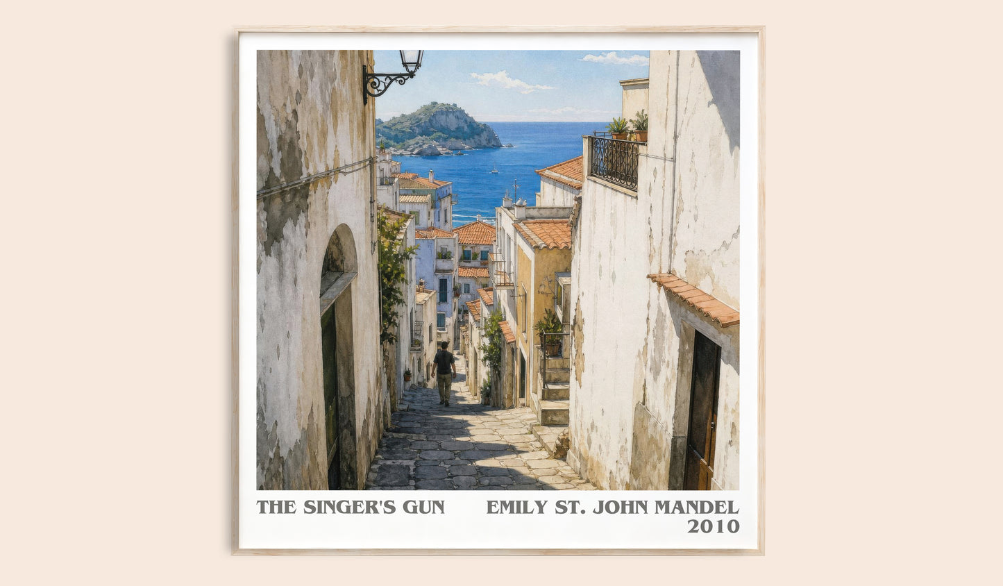 The Singer'S Gun literary book poster by Emily St. John Mandel – framed literary art print