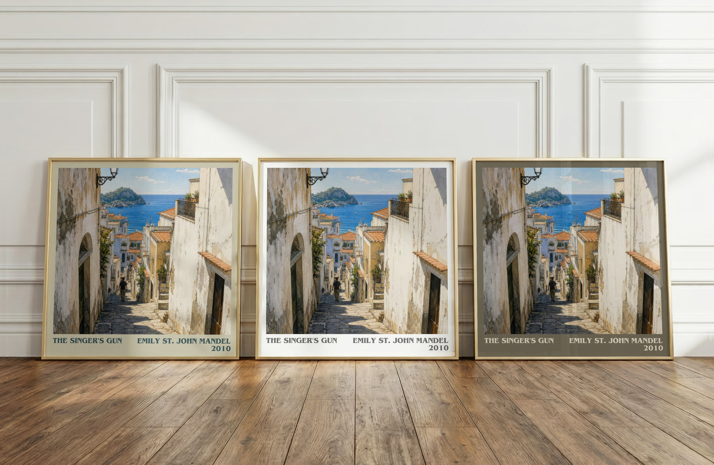 The Singer'S Gun literary art print colour and style options – Emily St. John Mandel book art