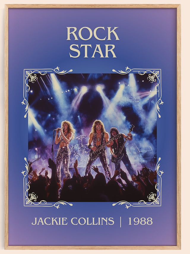 Rock Star Classic Book Art Print by Jackie Collins