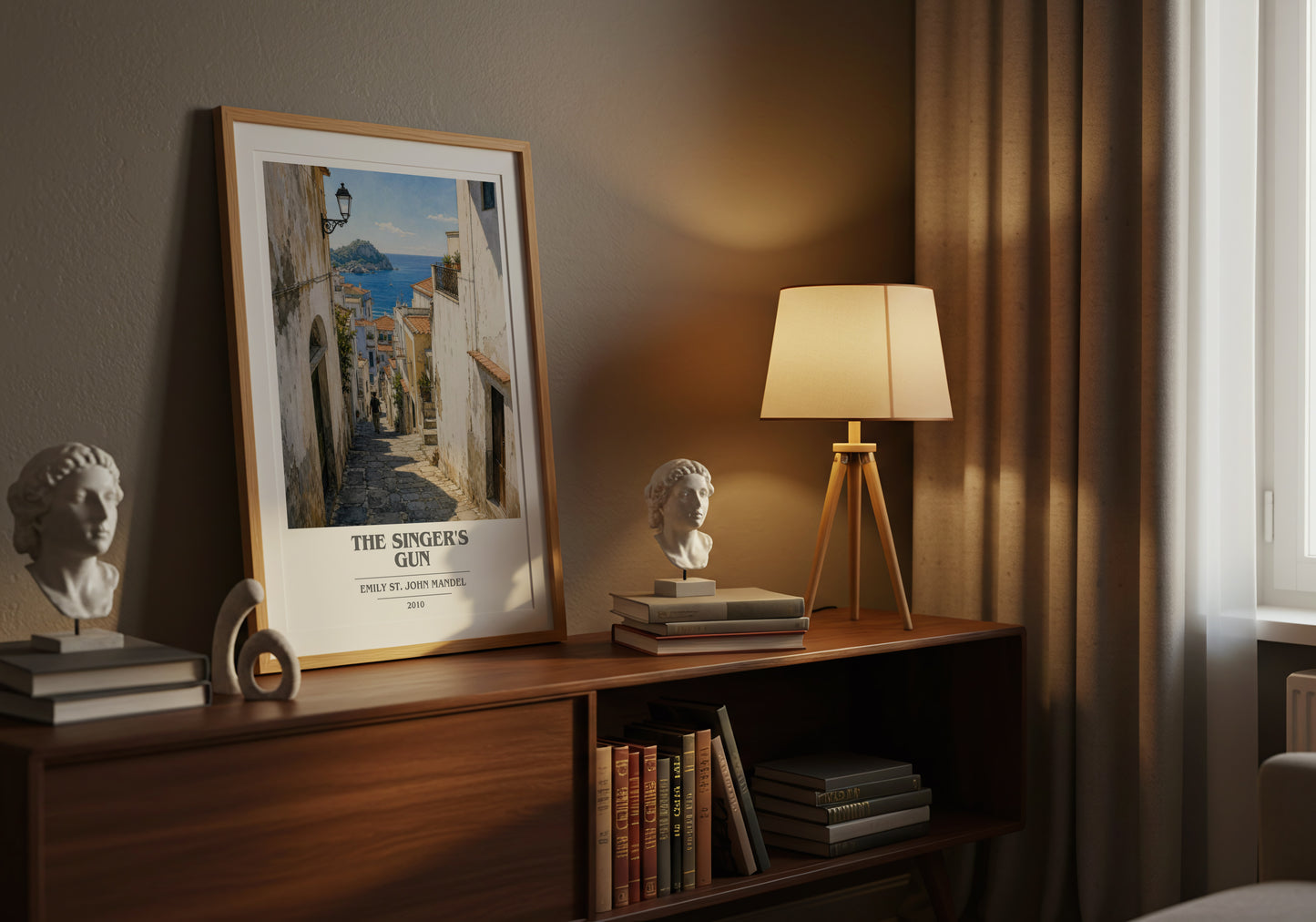 The Singer'S Gun book cover book poster framed on wall – crime wall art