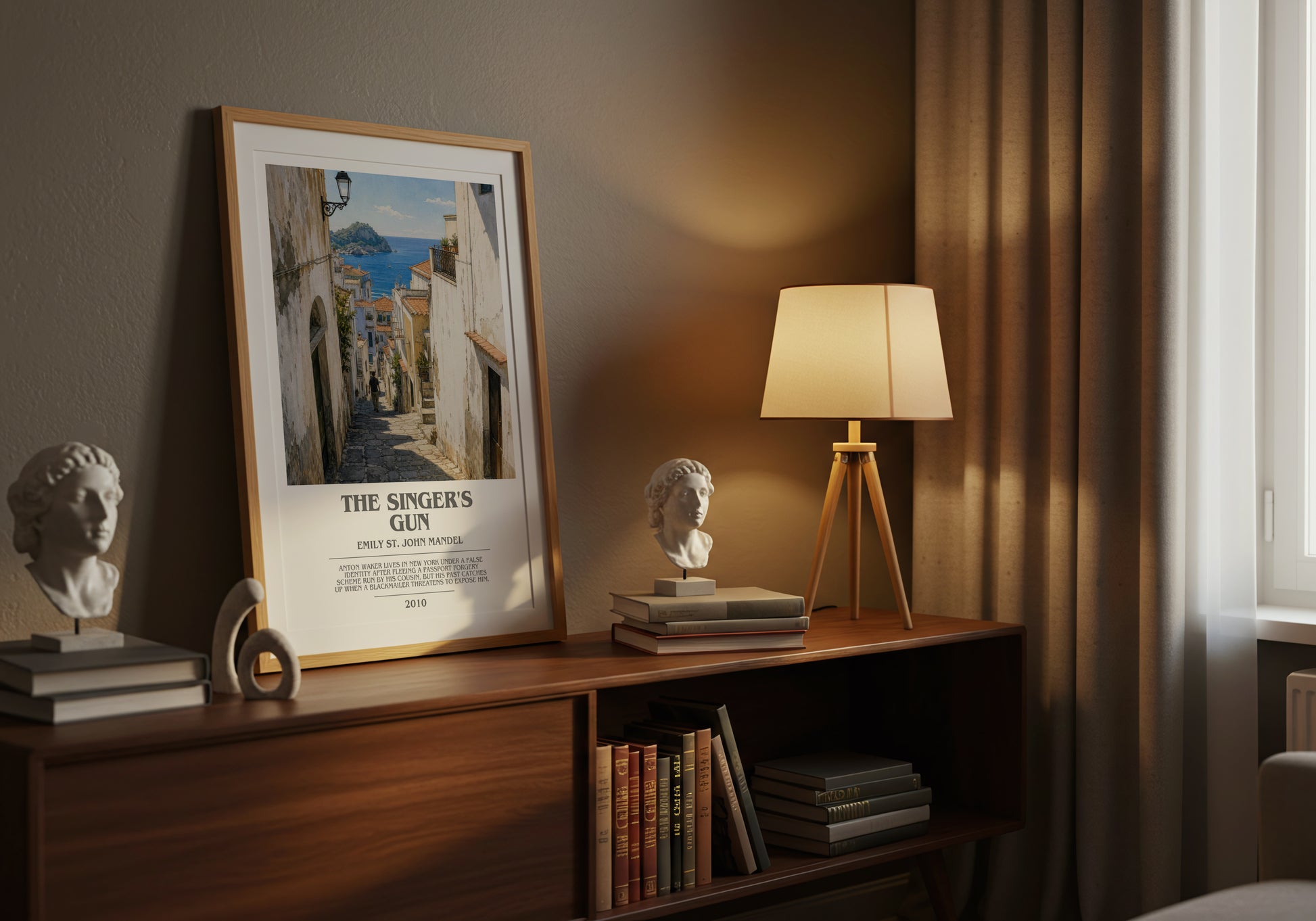 The Singer'S Gun bookish book poster framed on wall – crime wall art
