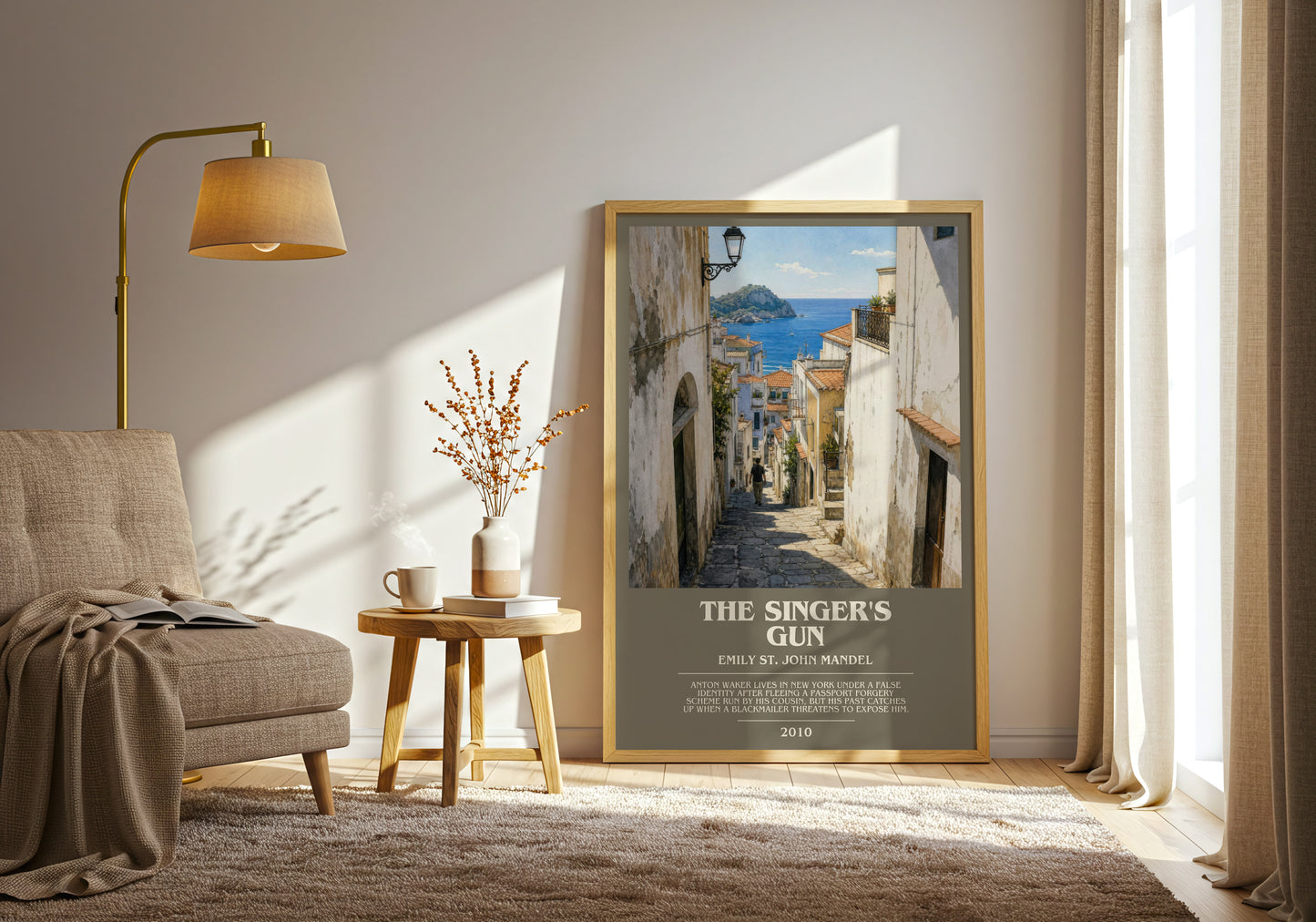 The Singer'S Gun bookish print on bookshelf – Emily St. John Mandel fan gift