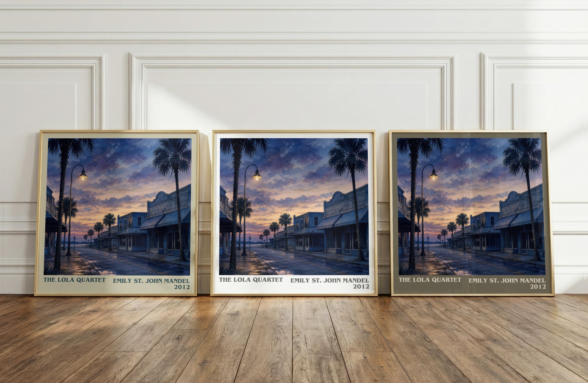The Lola Quartet literary art print colour and style options – Emily St. John Mandel book art