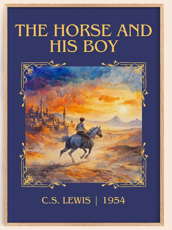 The Horse and his Boy classic book art book poster by C. S. Lewis – framed literary art print
