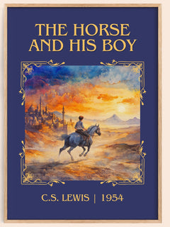The Horse and his Boy Classic Book Art Print by C. S. Lewis – book poster