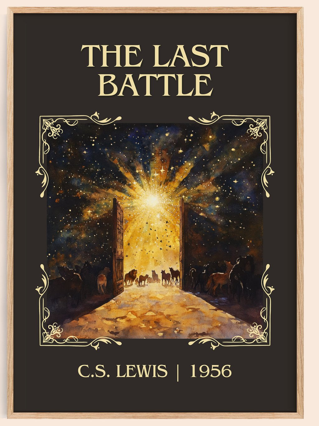 The Last Battle Classic Book Art Print by C. S. Lewis – book poster