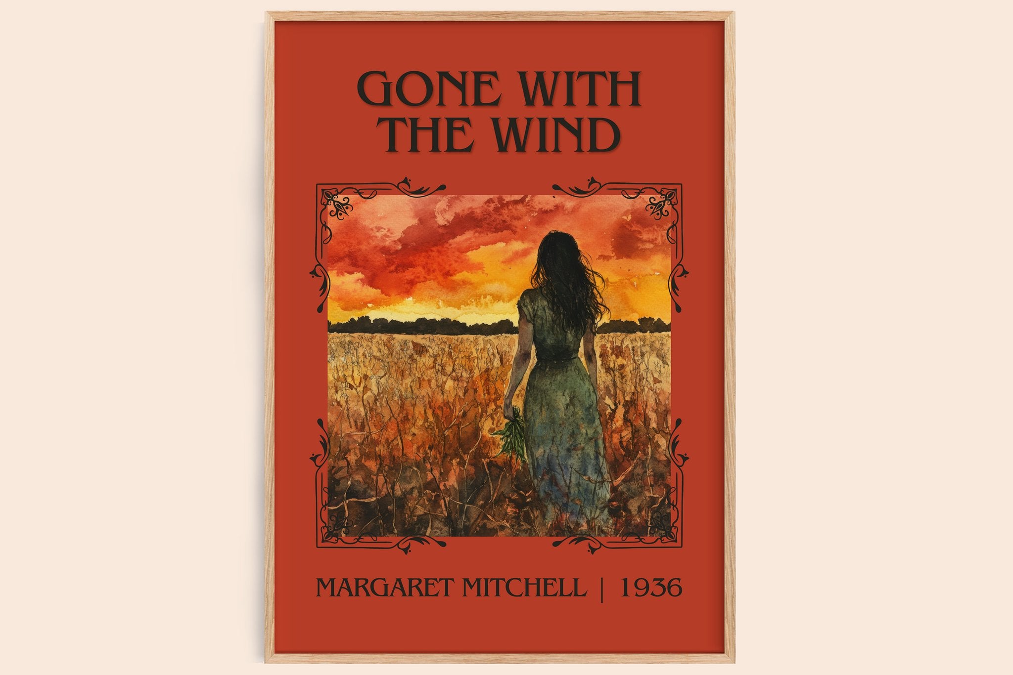Gone with the Wind Classic Book Art Print by Margaret Mitchell