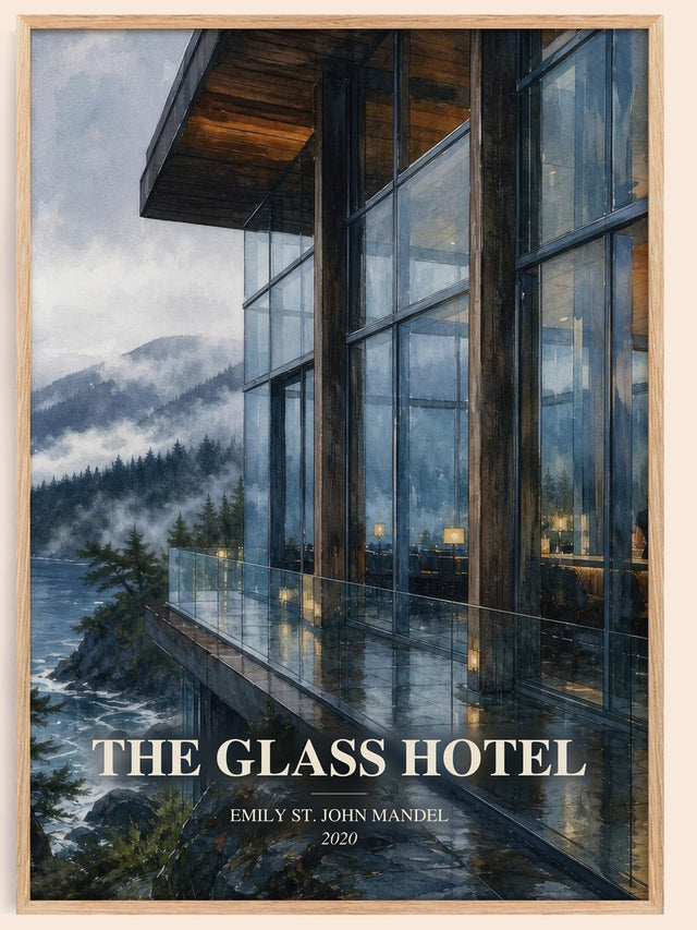 The Glass Hotel Book Watercolour Illustration by Emily St. John Mandel