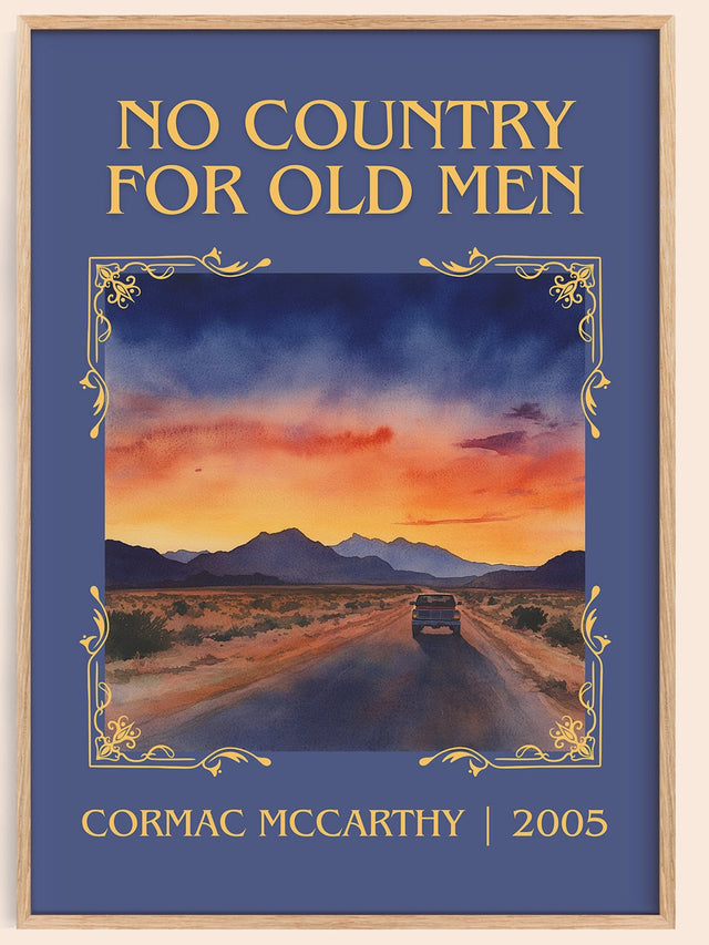 No Country For Old Men Classic Book Art Print by Cormac Mccarthy
