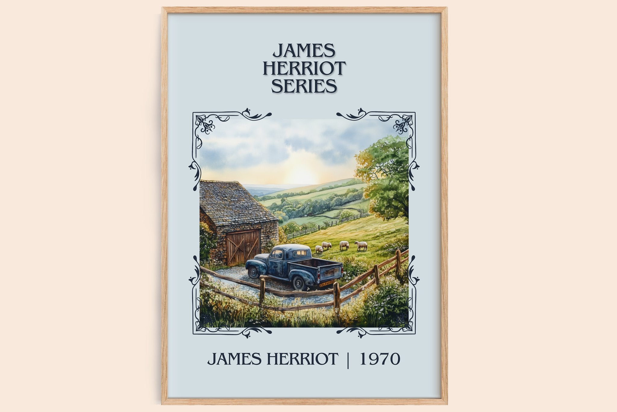 James Herriot Series Classic Book Art Print by James Herriot
