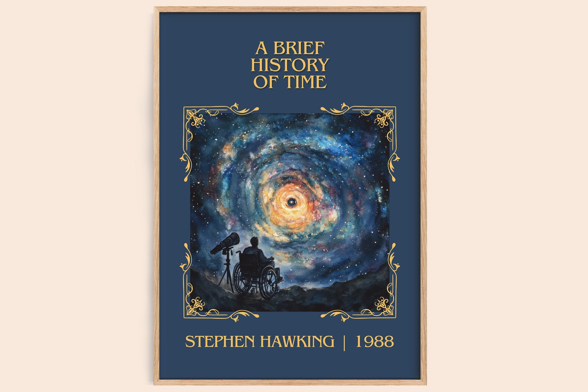 A Brief History of Time Classic Book Art Print by Stephen Hawking