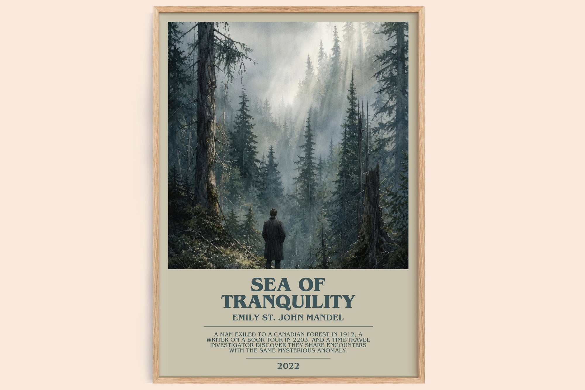 Sea Of Tranquility bookish book poster by Emily St. John Mandel – framed literary art print