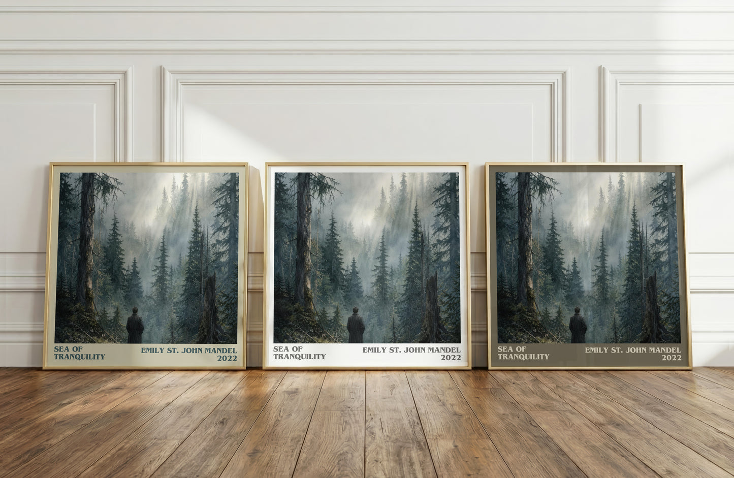 Sea Of Tranquility literary art print colour and style options – Emily St. John Mandel book art