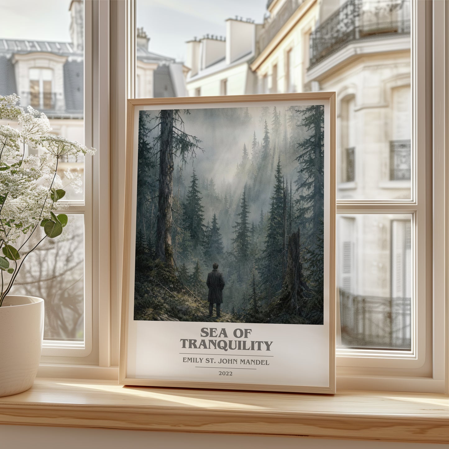 Sea Of Tranquility book cover poster colour and style options – Emily St. John Mandel book art