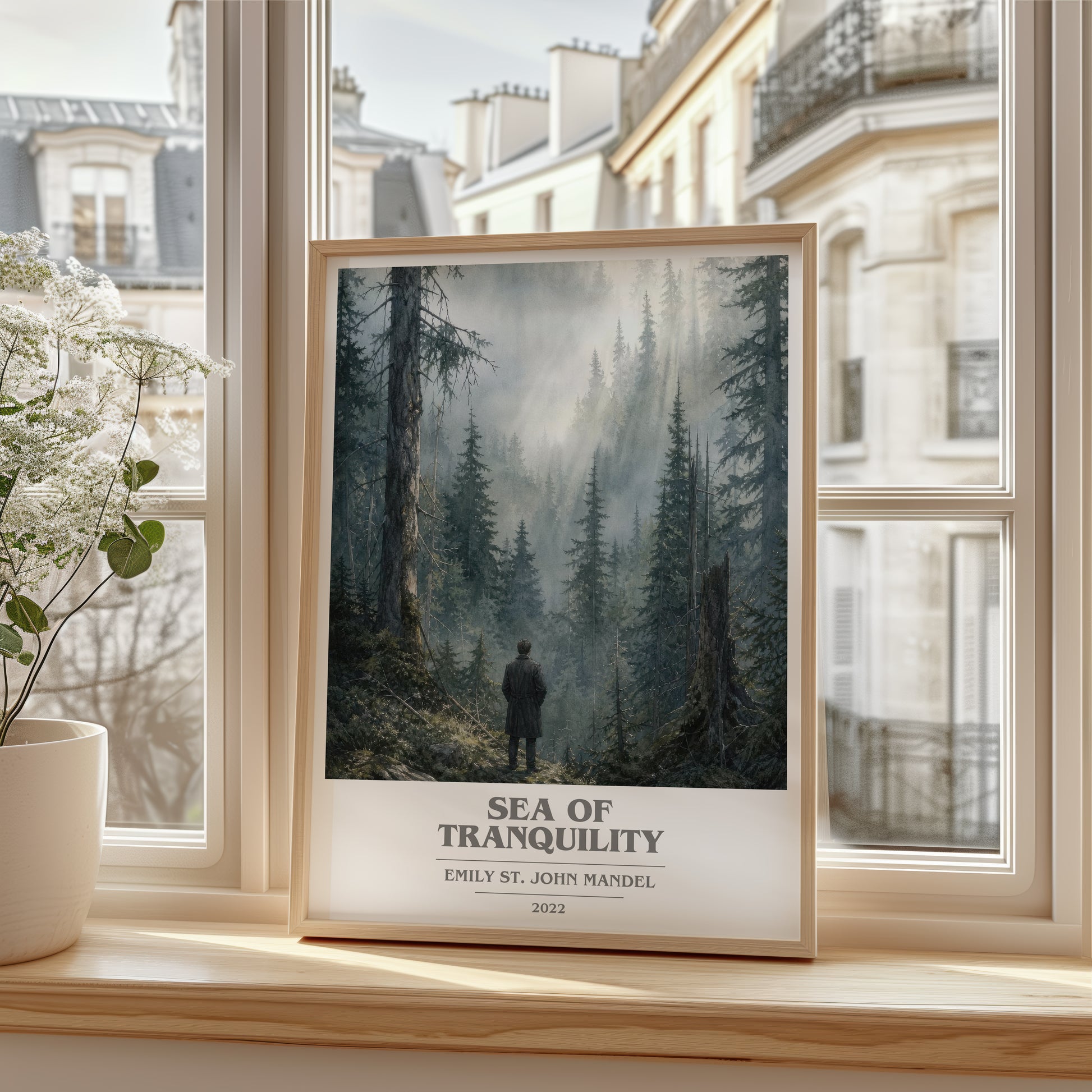 Sea Of Tranquility book cover poster colour and style options – Emily St. John Mandel book art