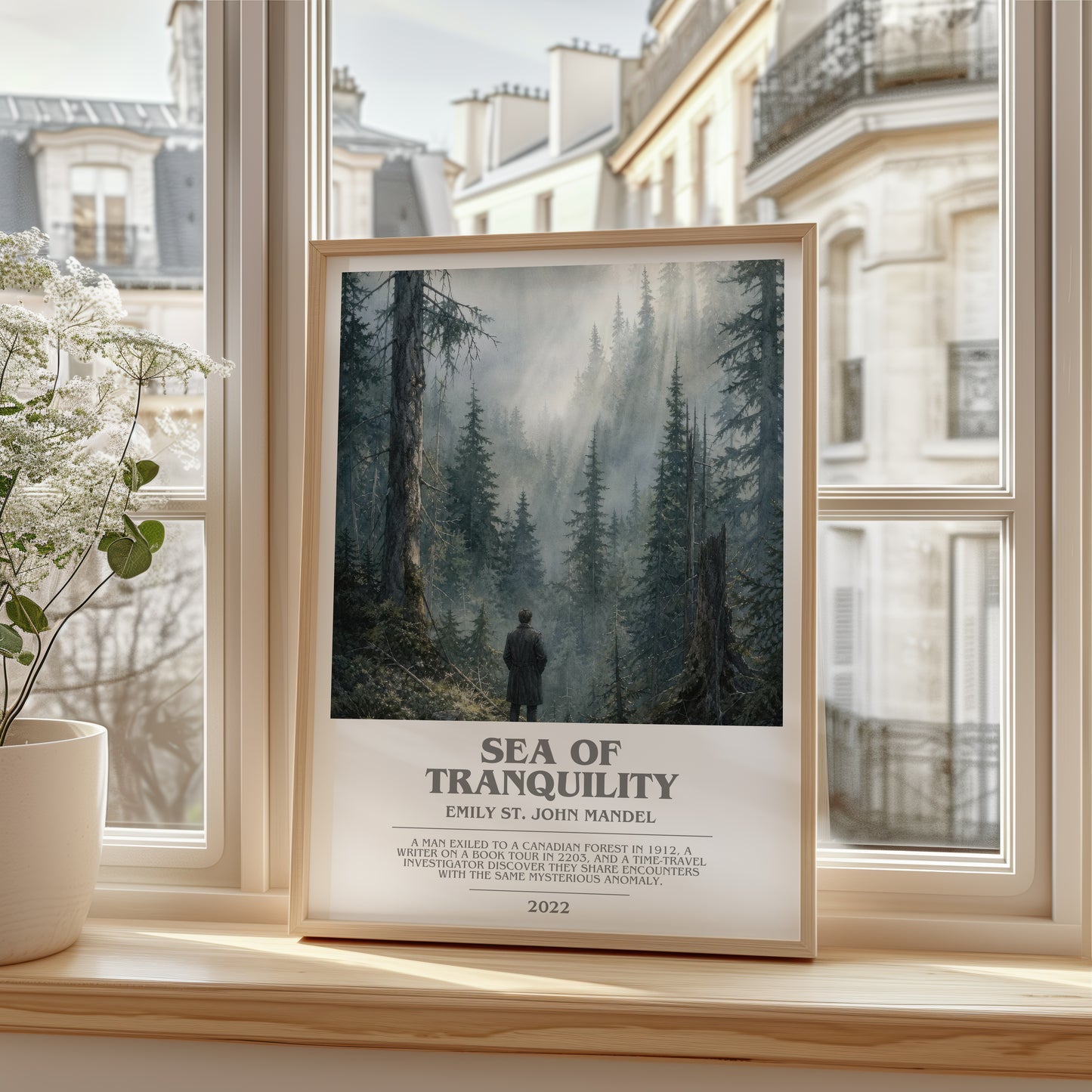 Sea Of Tranquility bookish poster colour and style options – Emily St. John Mandel book art