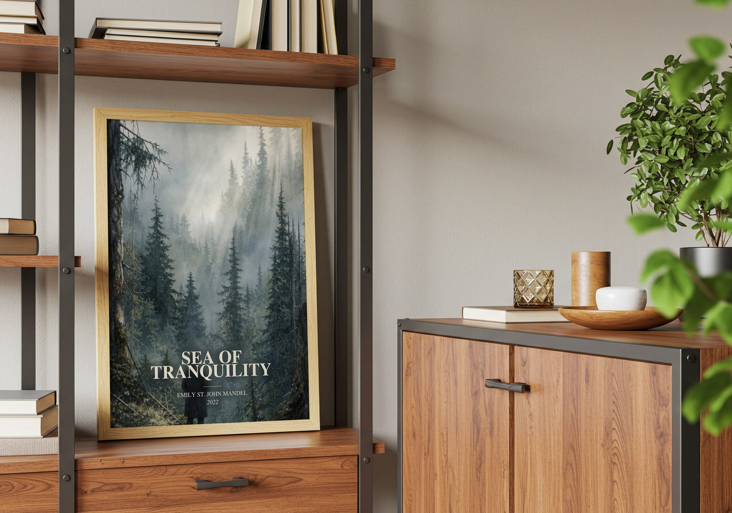 Sea Of Tranquility book watercolour illustration paper finish options – matte satin gloss