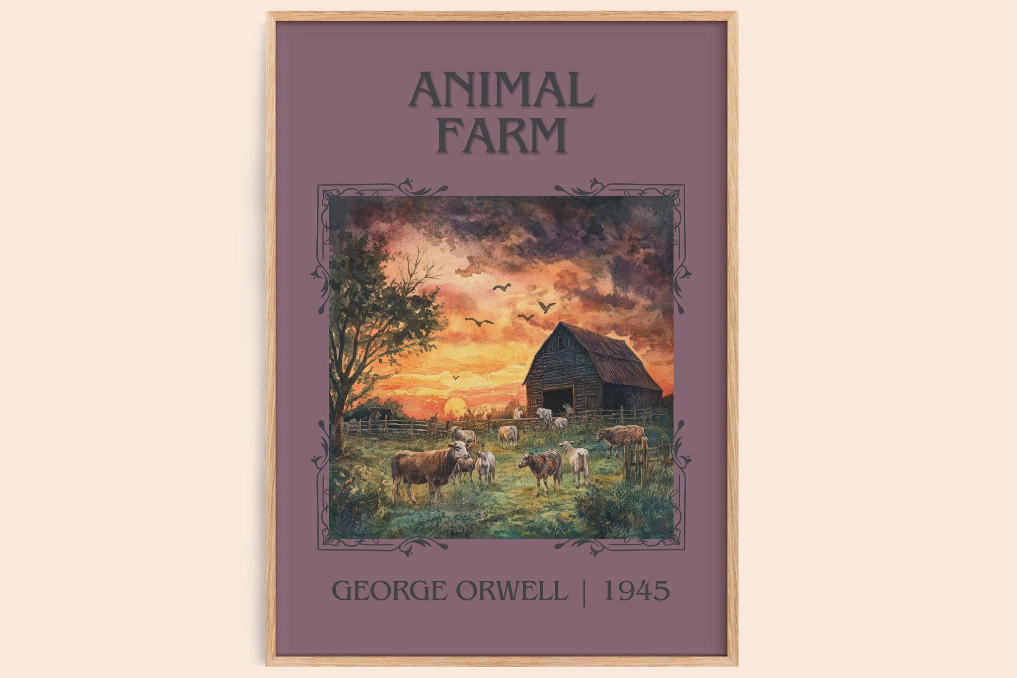Animal Farm Classic Book Art Print by George Orwell