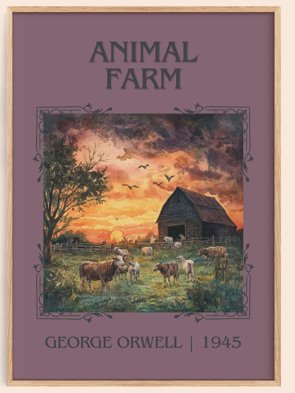 Animal Farm Classic Book Art Print by George Orwell