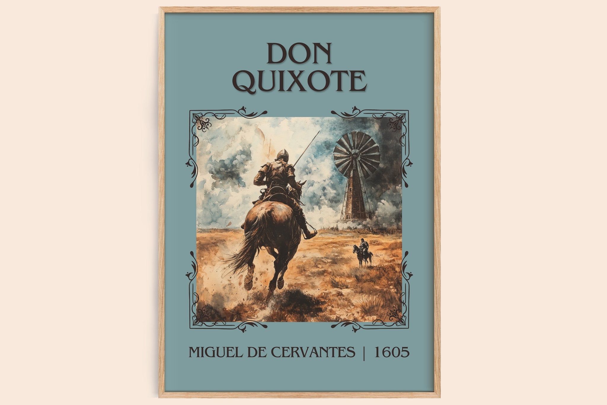 Don Quixote Classic Book Art Print by Miguel De Cervantes