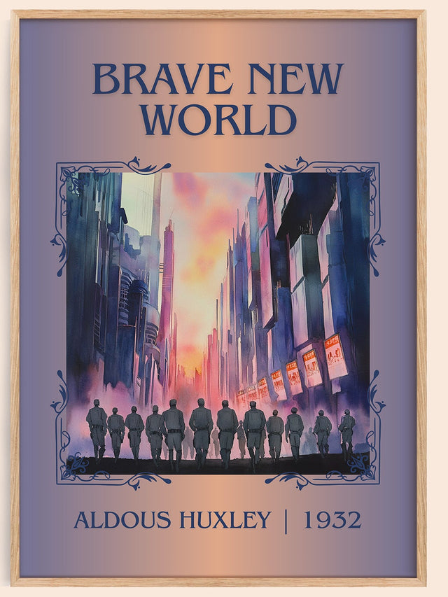 Brave New World Classic Book Art Print by Aldous Huxley