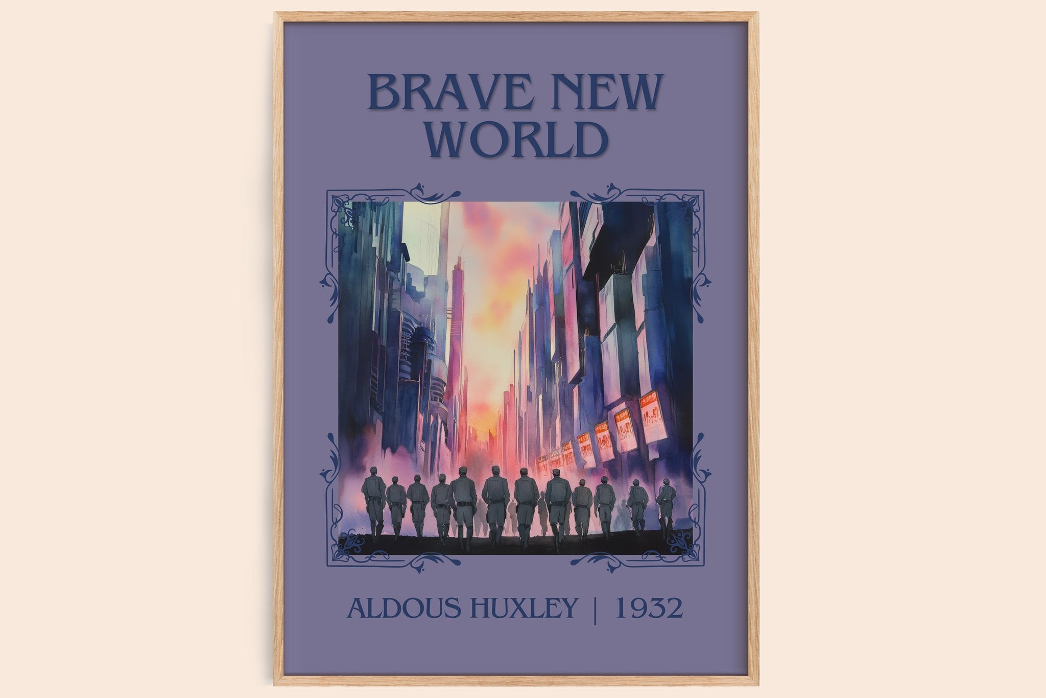 Brave New World Classic Book Art Print by Aldous Huxley