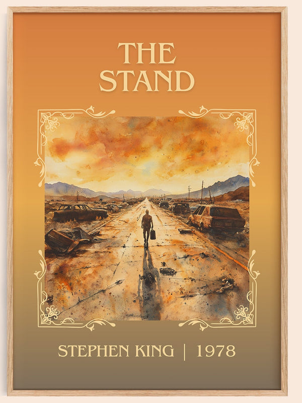 The Stand classic book art book poster by Stephen King – framed literary art print
