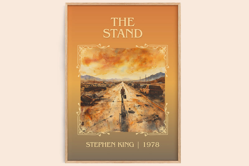 The Stand classic book art book poster by Stephen King – framed literary art print
