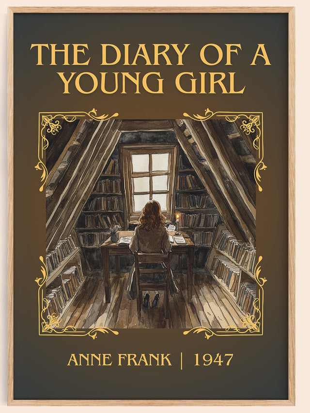 The Diary Of A Young Girl Classic Book Art Print by Anne Frank