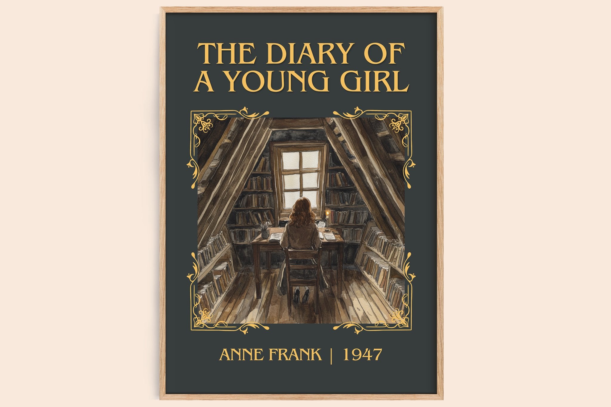 The Diary Of A Young Girl Classic Book Art Print by Anne Frank