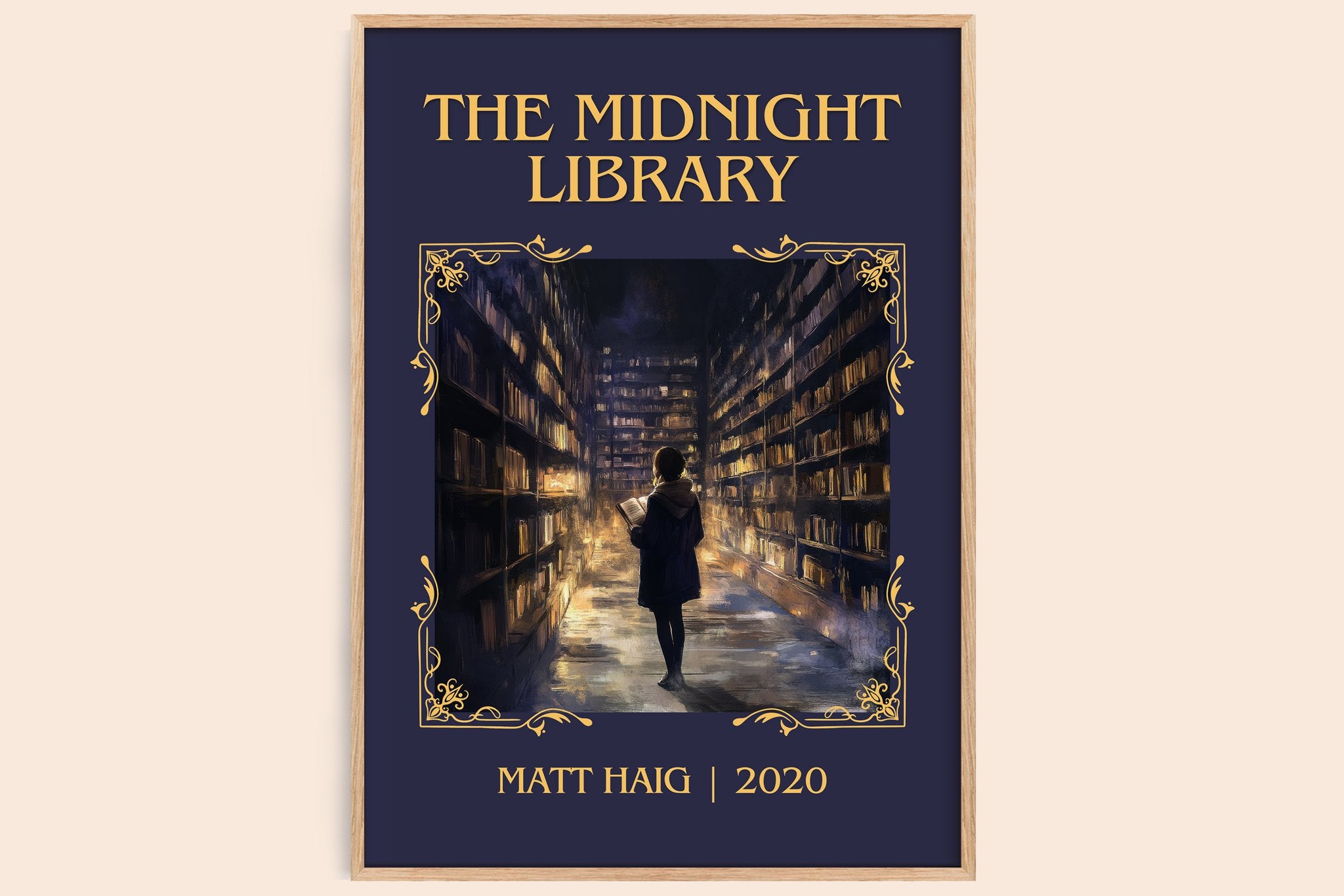 The Midnight Library Classic Book Art Print by Matt Haig
