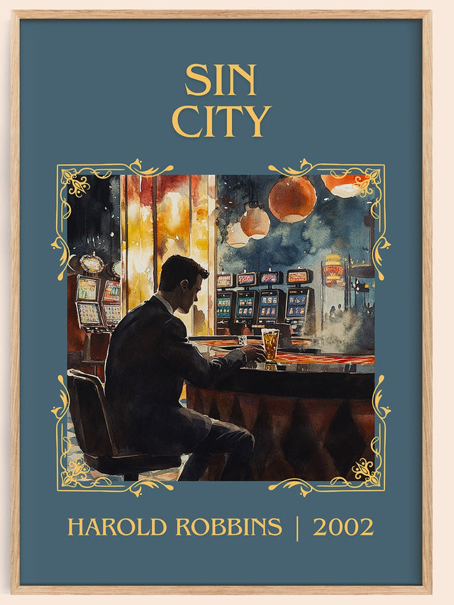 Sin City Classic Book Art Print by Harold Robbins