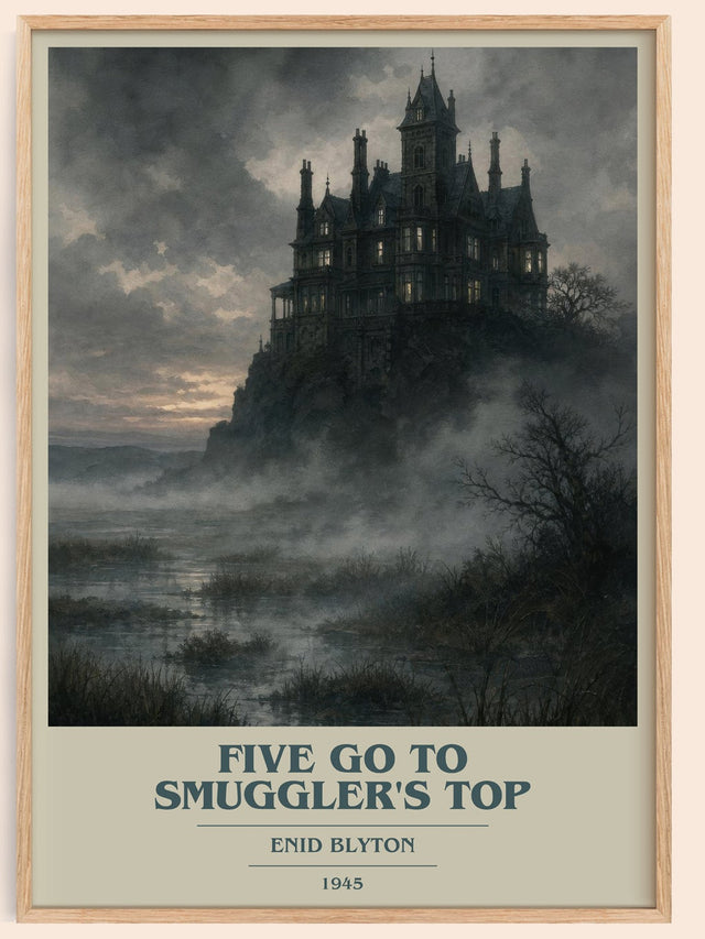 Five Go To Smuggler'S Top Book Cover Poster by Enid Blyton