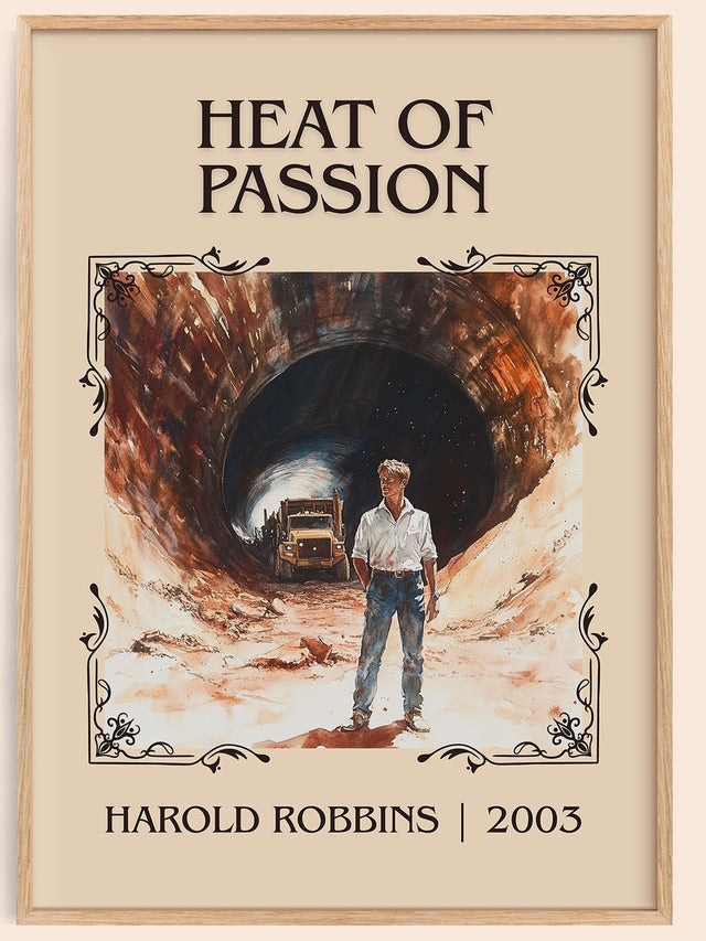 Heat of Passion Classic Book Art Print by Harold Robbins