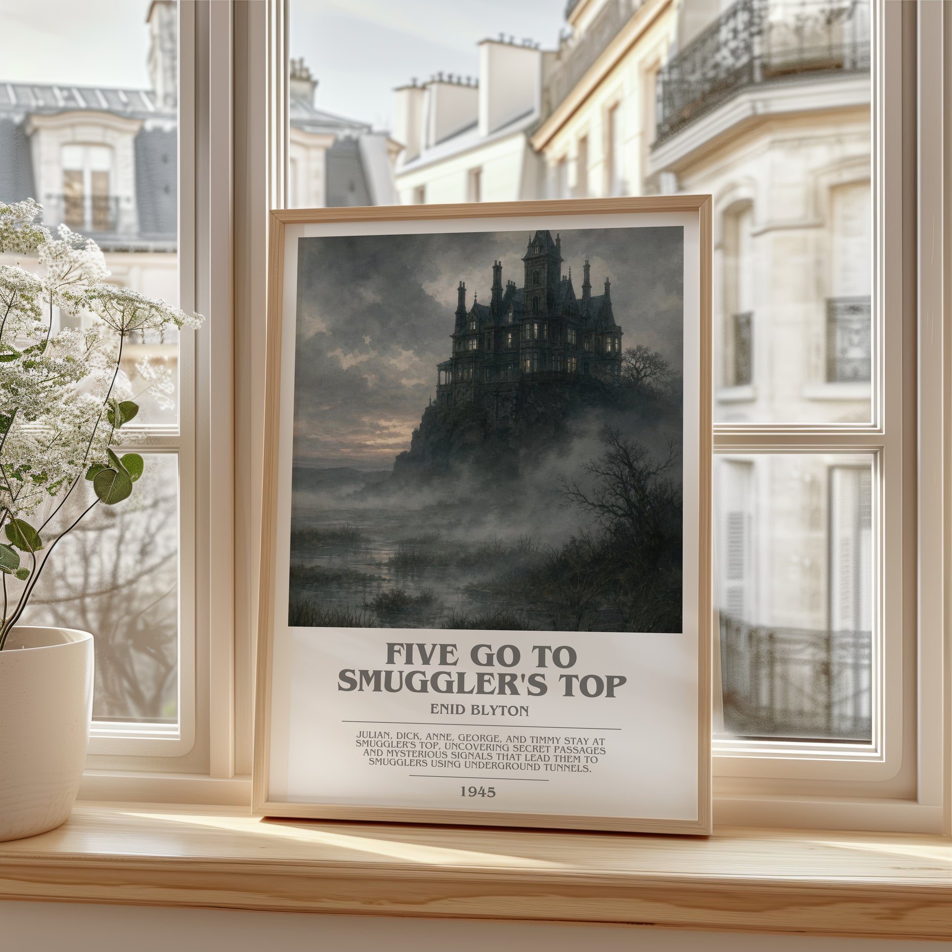 Five Go To Smuggler'S Top bookish poster colour and style options – Enid Blyton book art