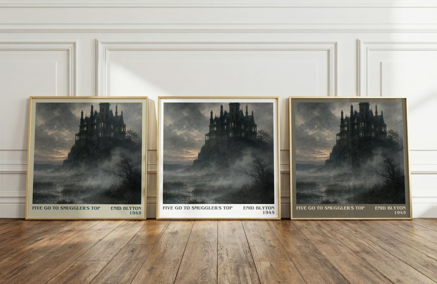 Five Go To Smuggler'S Top literary art print colour and style options – Enid Blyton book art