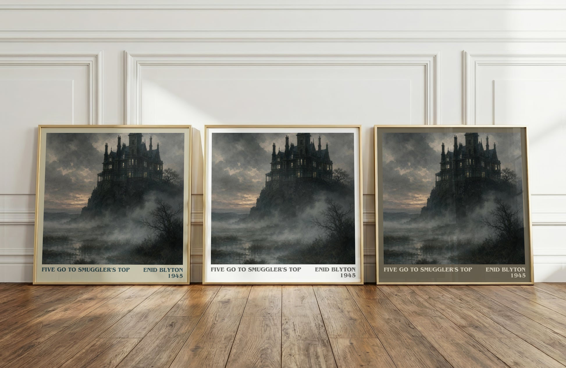 Five Go To Smuggler'S Top literary art print colour and style options – Enid Blyton book art