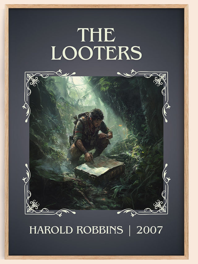 The Looters Classic Book Art Print by Harold Robbins