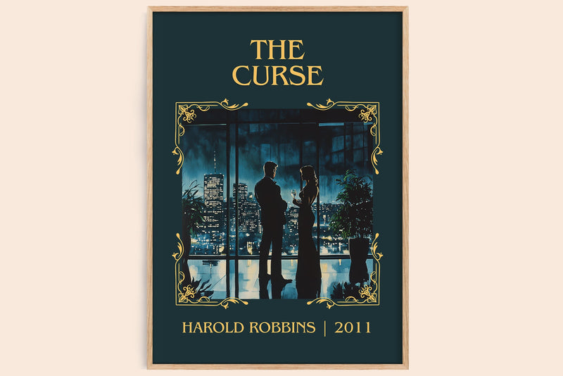 The Curse Classic Book Art Print by Harold Robbins