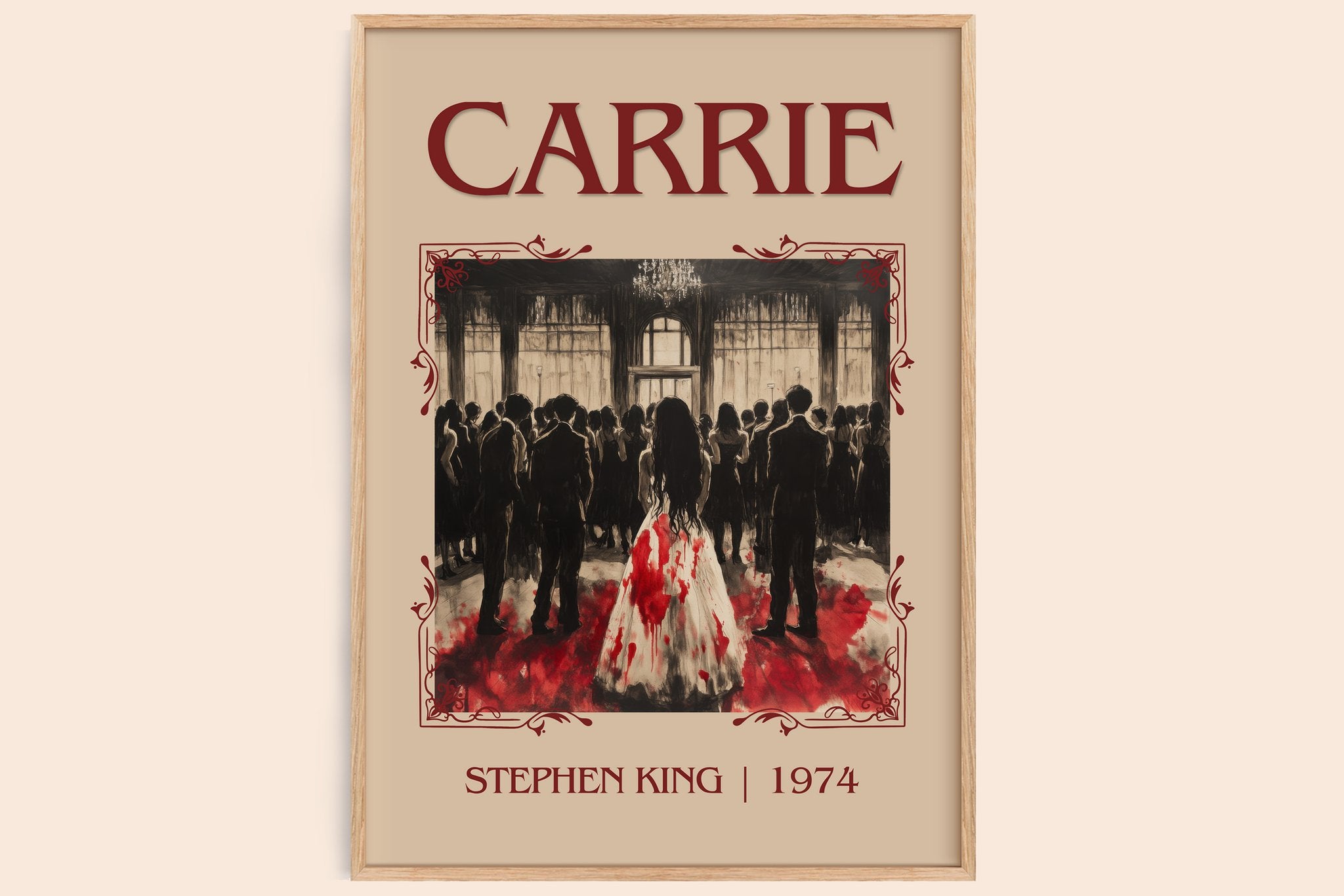 Carrie Classic Book Art Print by Stephen King