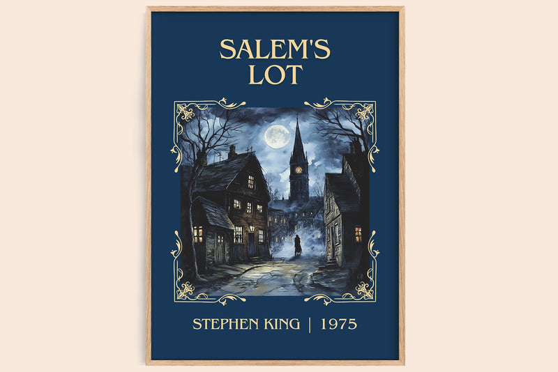 Salem's Lot classic book art book poster by Stephen King – framed literary art print
