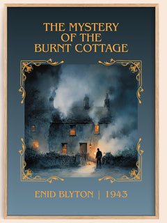 The Mystery of the Burnt Cottage Classic Book Art Print by Enid Blyton